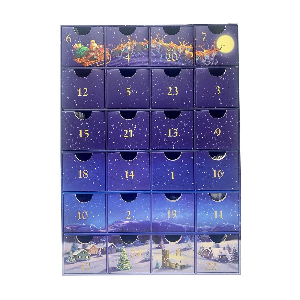 Eurographics Puzzles Merry Christmas Advent Calendar - 24 Jigsaw Puzzles